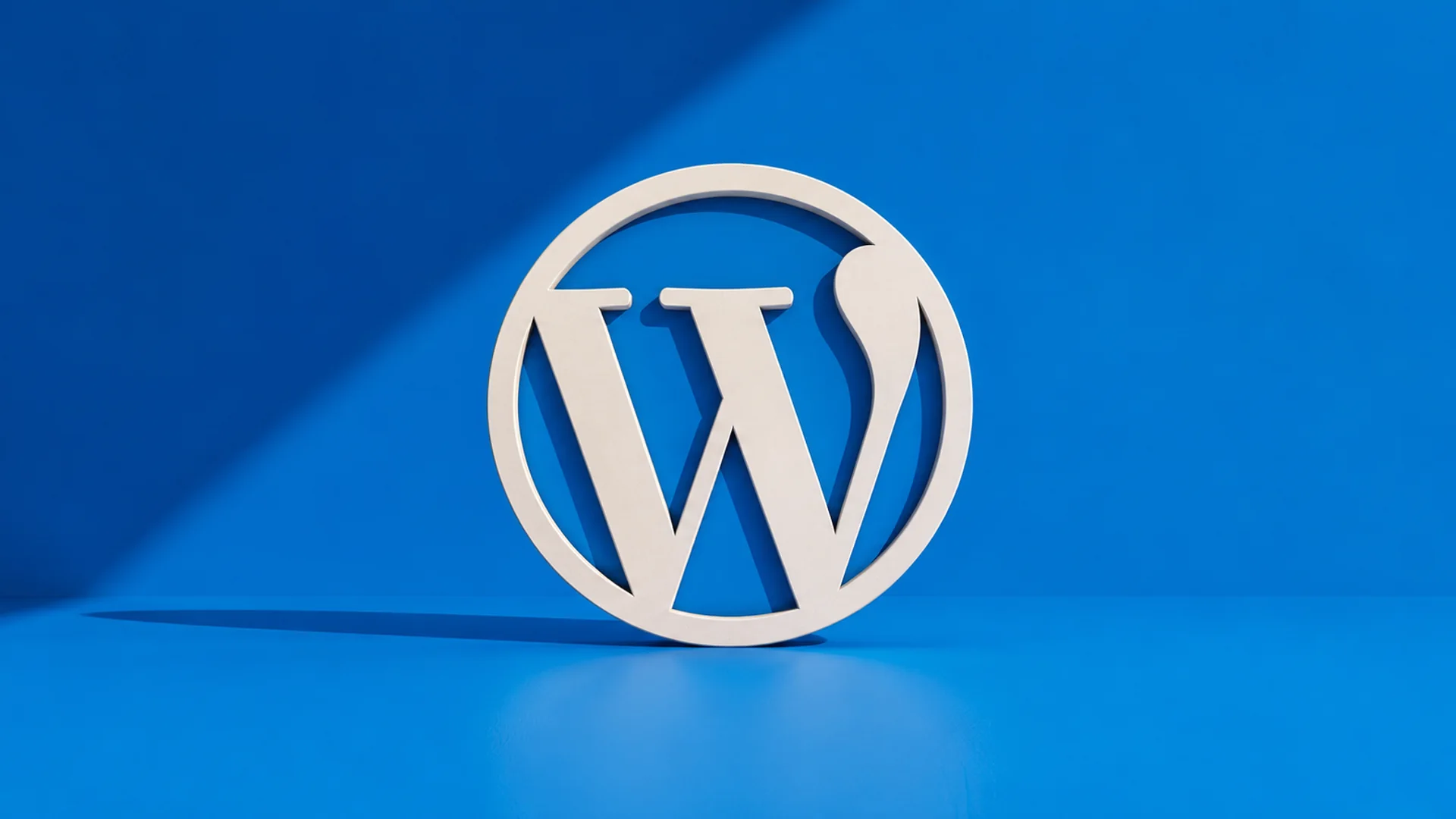 Logo WordPress illustrant la maintenance technique du site