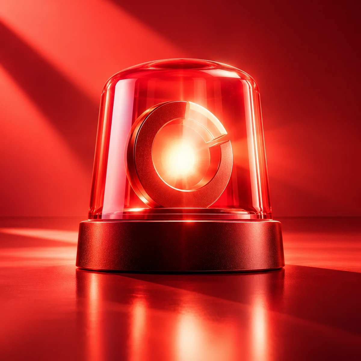 Alerte rouge symbolisant un dépannage urgent de site internet