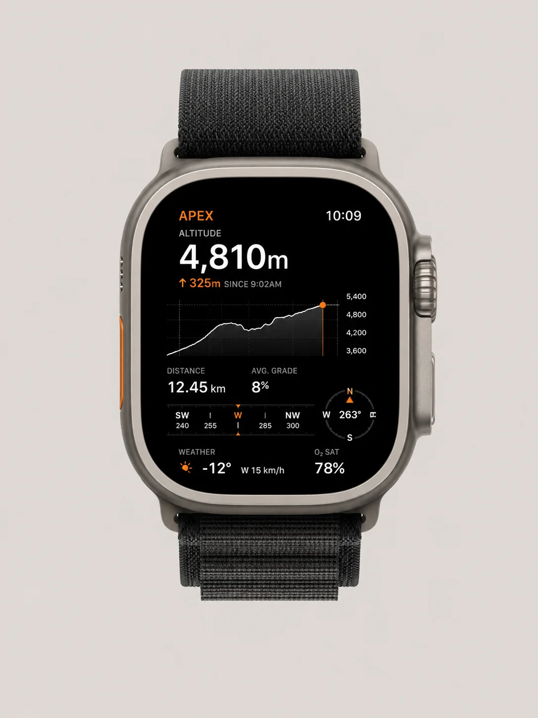 Application WatchOS et design UX UI pour le projet APEX