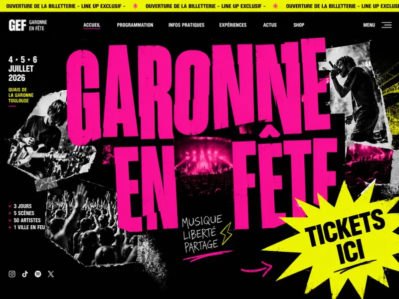 Projet Garonne en Fête