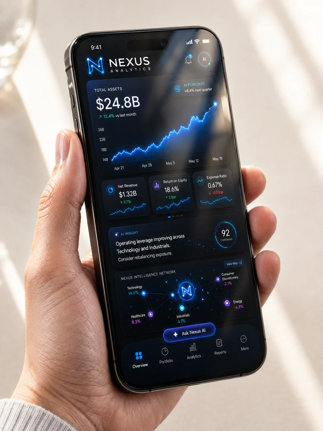 Développement de l'application SaaS Nexus Analytics