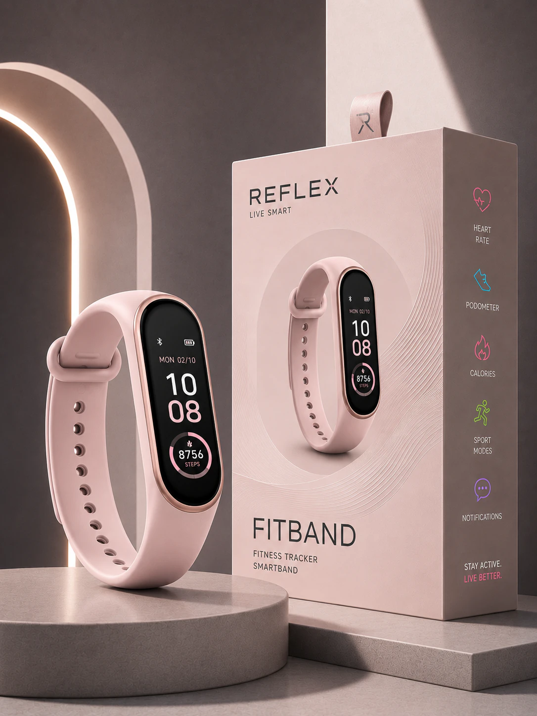 Branding, packaging et packshot produit pour REFLEX