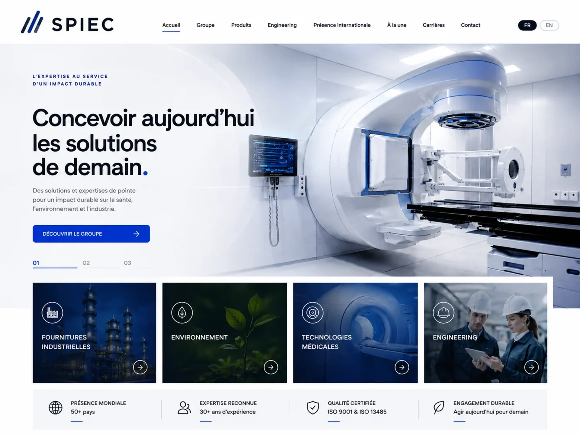 Arborescence SEO du site SPIEC après refonte